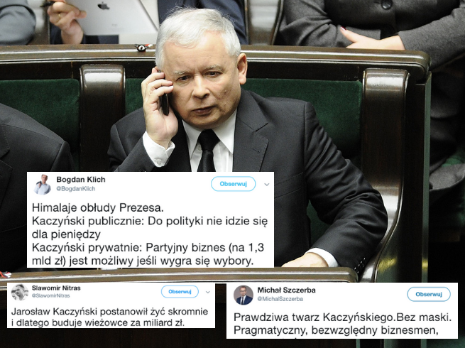 Opozycja komentuje "taśmy Kaczyńskiego": himalaje obłudy, pragmatyczny, bezwzględny biznesmen:jarek: