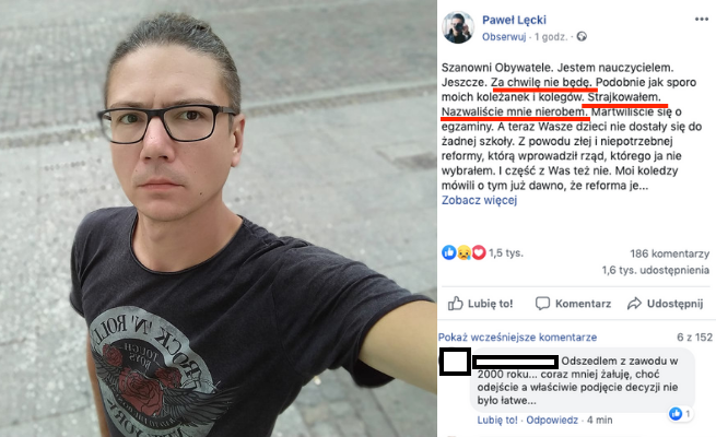 Nauczyciel o tym, co będzie teraz z dziećmi i czemu odchodzi z zawodu