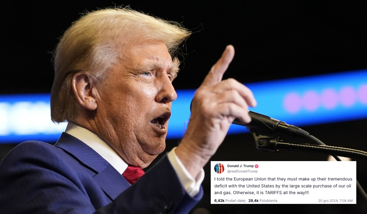 Trump jasno uprzedza, że jeżeli Unia Europejska nie będzie więcej kupować od USA, to będą ostre cła