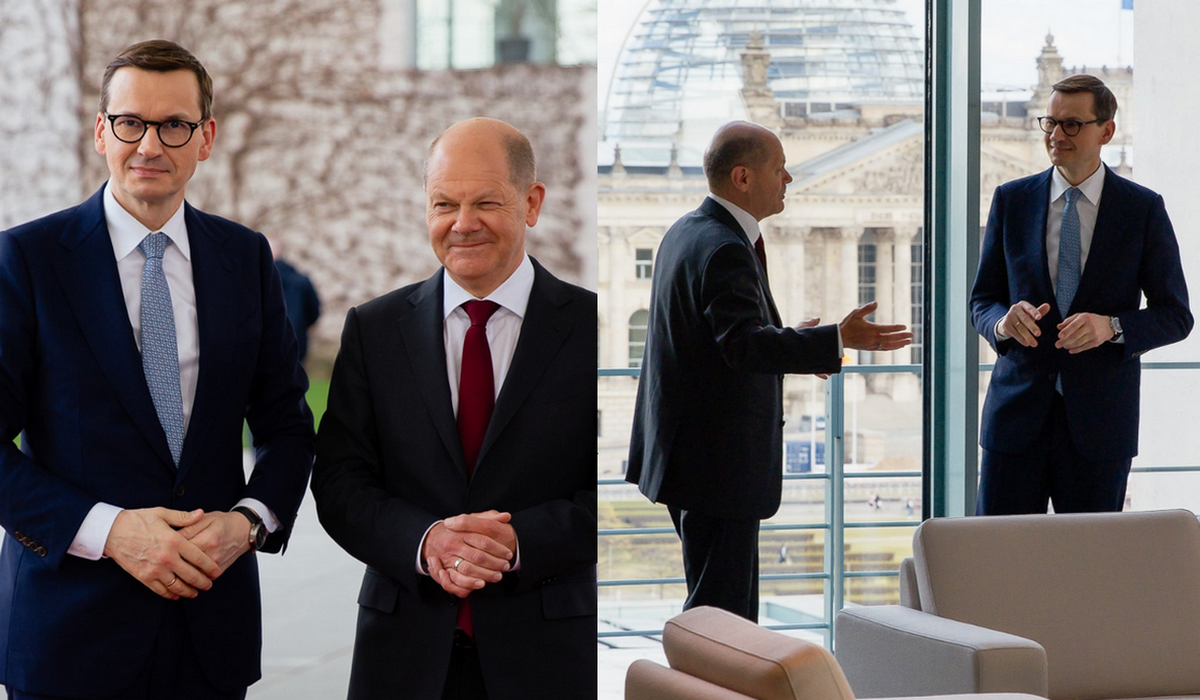 Morawiecki po rozmowie z Scholzem: Berlin już widzi, że pobłażanie Rosji było błędem