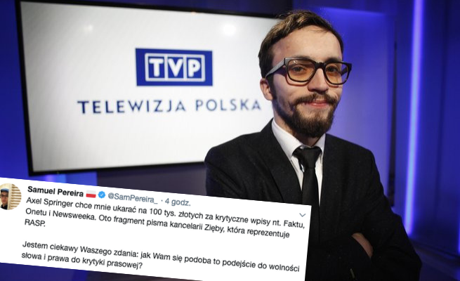 Pereira ujawnia szczegóły pozwu: 100 tysięcy za nazwanie Faktu "niemieckim tabloidem"