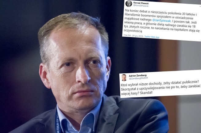 Piasecki (TVN) o Śpiewaku: zarabia 18 tys. rocznie, narzekania na kapitalizm są oczywistością