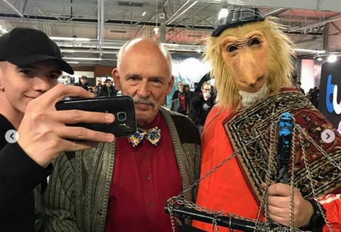 Korwin-Mikke na Warsaw Comic Con