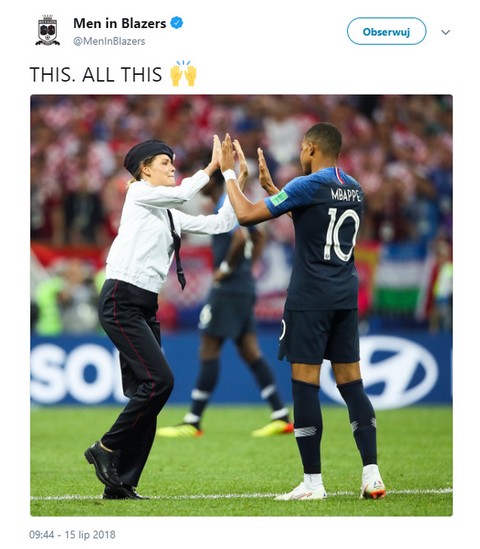 Finał Mistrzostw Świata zakłócony przez Pussy Riot