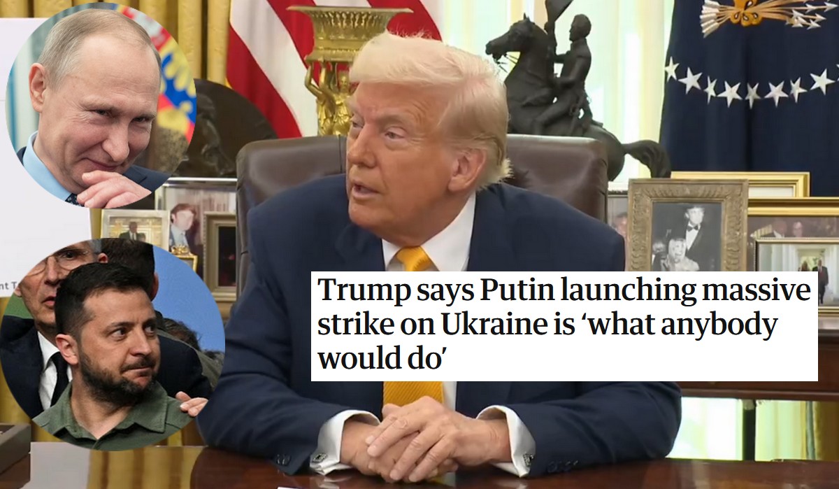 Trump twierdzi, że Putin robi "to, co każdy by zrobił" i że łatwiej rozmawia się z Rosją niż z Ukrainą