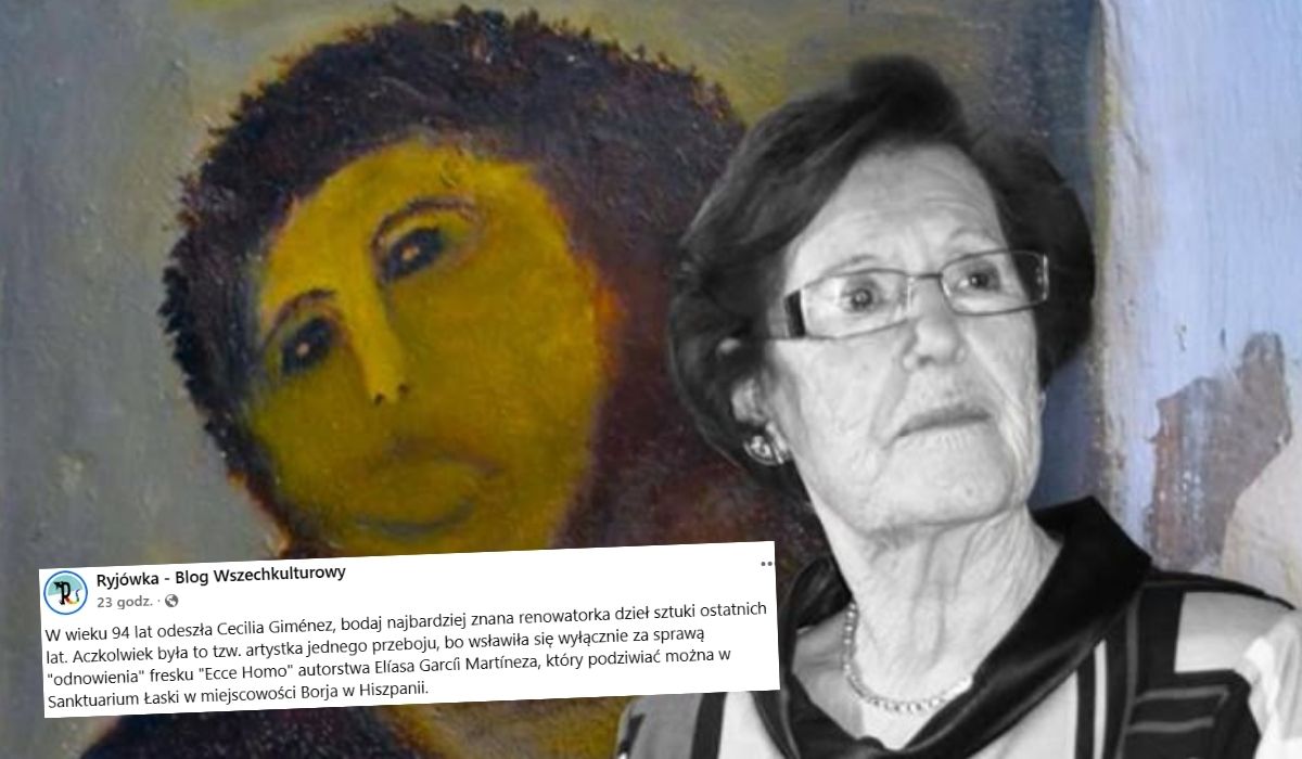 Zmarła słynna renowatorka, która niechący zrobiła "Jezusa, co nie chce jeść"