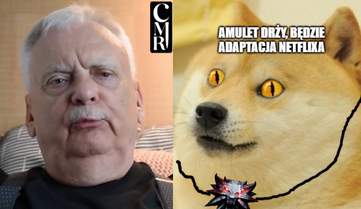 Andrzej Sapkowski skończył pisać nową książkę o wiedźminie i jak widać bardzo się z tego powodu cieszy