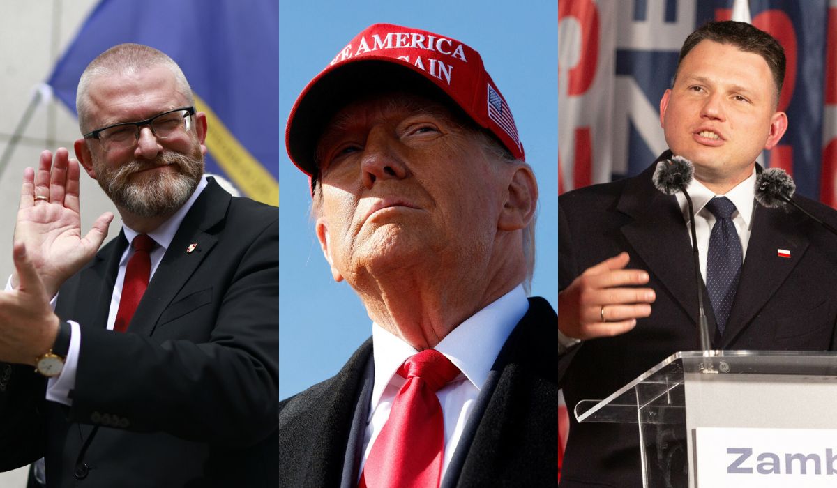Sondaż: zwolennicy Brauna uważają, że polityka Trumpa jest dobra dla Polski, a zwolennicy Mentzena, że nie jest