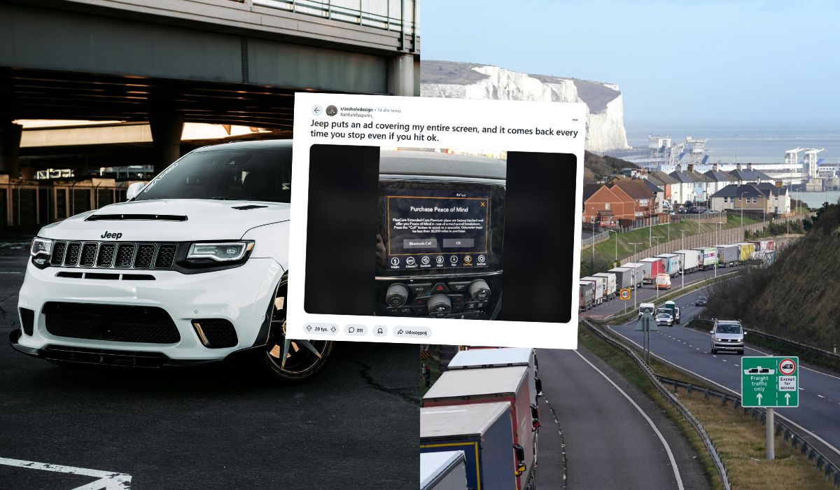 Jeep dręczy kierowców reklamami na wyświetlaczu, wracają po każdym wyłączeniu