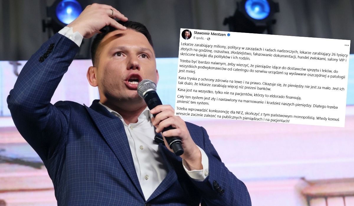Mentzen po ostatnich aferach w opiece zdrowotnej grzmi, że NFZ powinien mieć konkurencję