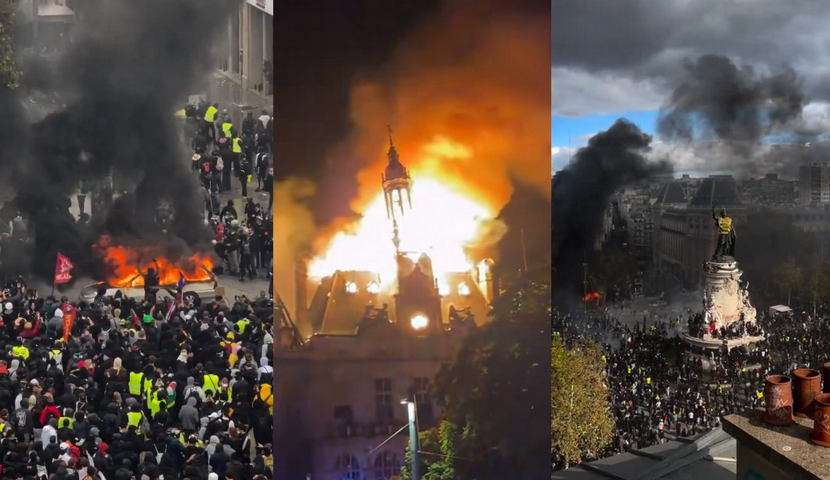 Francja: dalej trwają masowe protesty, zatrzymano ponad 1200 osób