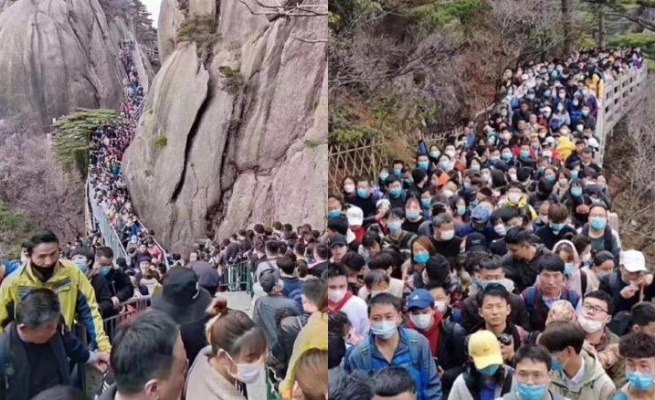 Chiny: tłumy turystów na spacerze po zakończeniu lockdownu. Eksperci ostrzegają: za wcześnie