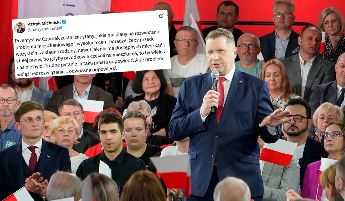 Przemysław Czarnek apeluje, żeby najpierw zakładać rodziny, a dopiero później kupować mieszkania