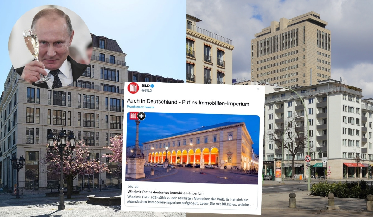 "Bild" pisze o "imperium Putina" w Niemczech: ma nieruchomości warte setki milionów euro