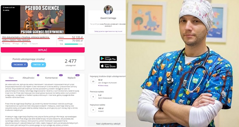 Lekarz zebrał już 52 tysiące złotych na film o antyszczepionkowcach. "Zainspirował mnie Sekielski"