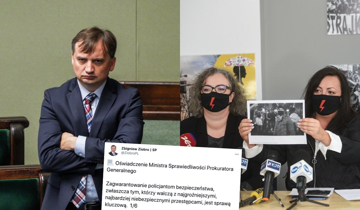 Ziobro zapowiada postępowania w sprawie upubliczniania nazwisk policjantów. Lempart: my po prostu szukamy bandytów