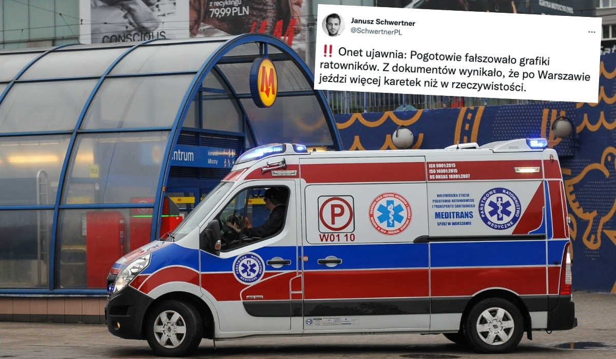 Onet: pogotowiu Meditrans brakowało ratowników na dyżury, więc je zmyślili i dopisali