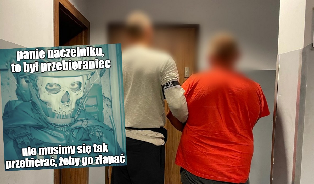 Międzyrzecz: chłop w prześcieradle spuszczał paliwo z ciężarówek, ale pomimo zbrodniczego geniuszu został ujęty