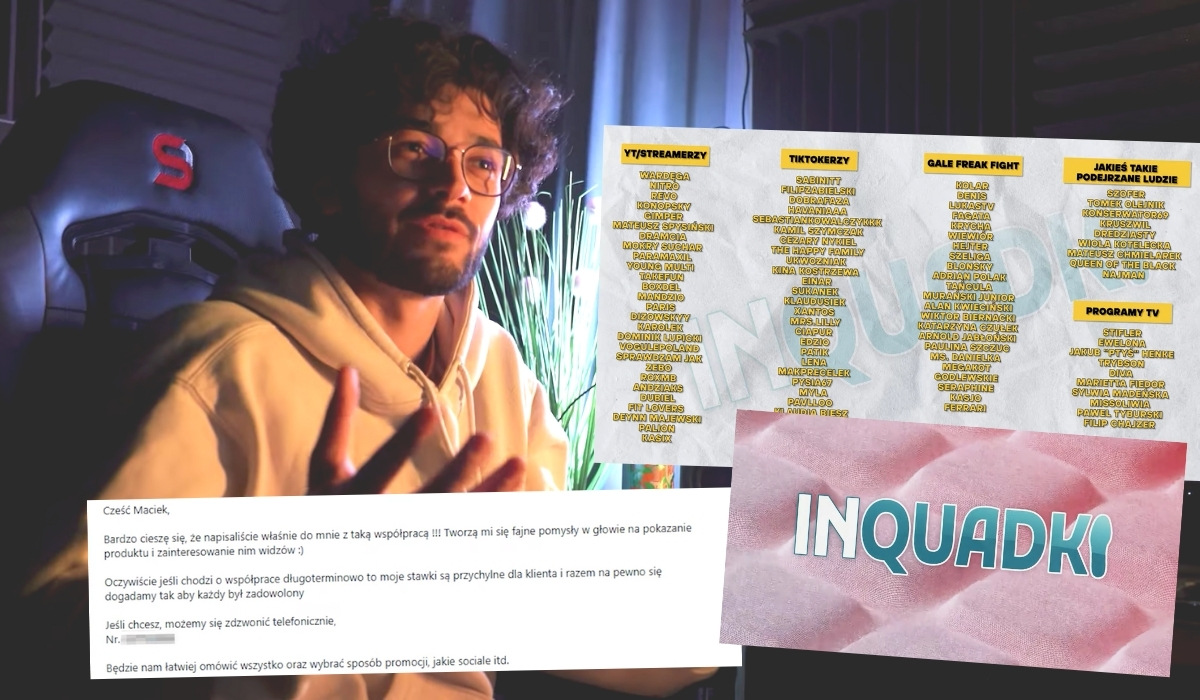 Youtuber wysłał ofertę SCAM-u do 100 influencerów, żeby zobaczyć, kto zgodzi się na reklamę