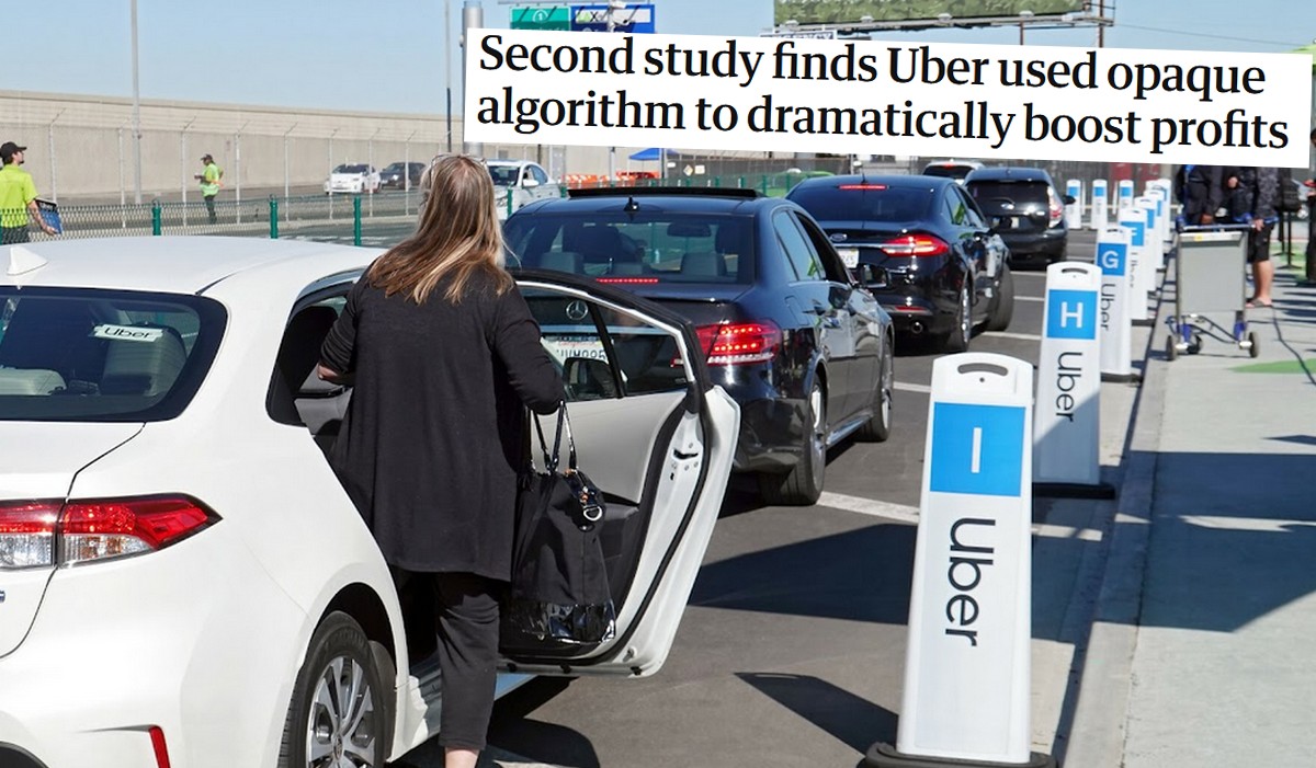 Badacze oskarżają Ubera o skrajnie nieprzejrzysty algorytm, na którym firma bogaci się kosztem klientów i pracowników