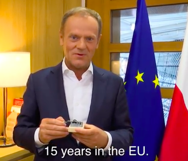 Donald Tusk świętuje 15. rocznicę wejścia Polski do Unii Europejskiej:tusk: