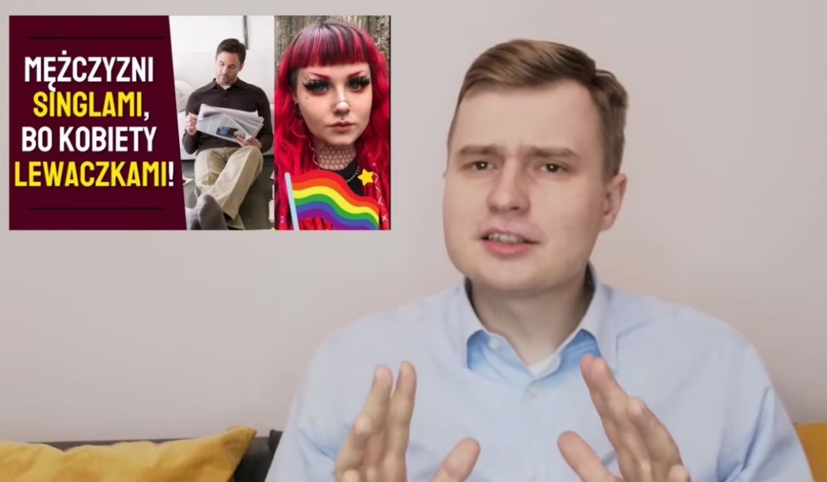 Youtuber-korwinista tłumaczy kryzys związków i konserwatyzmu: to przez kobiety, które są lewaczkami