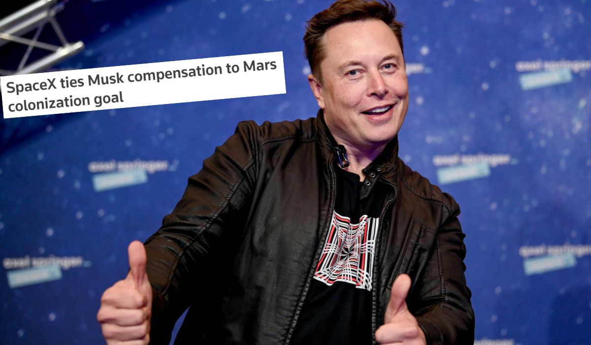Musk ma dostać dużą premię, jeżeli SpaceX założy kolonię na Marsie dla co najmniej miliona ludzi