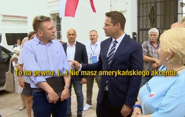 Udawał Amerykanina, żeby ośmieszyć Trzaskowskiego. "Musisz przyłożyć się do nauki angielskiego"