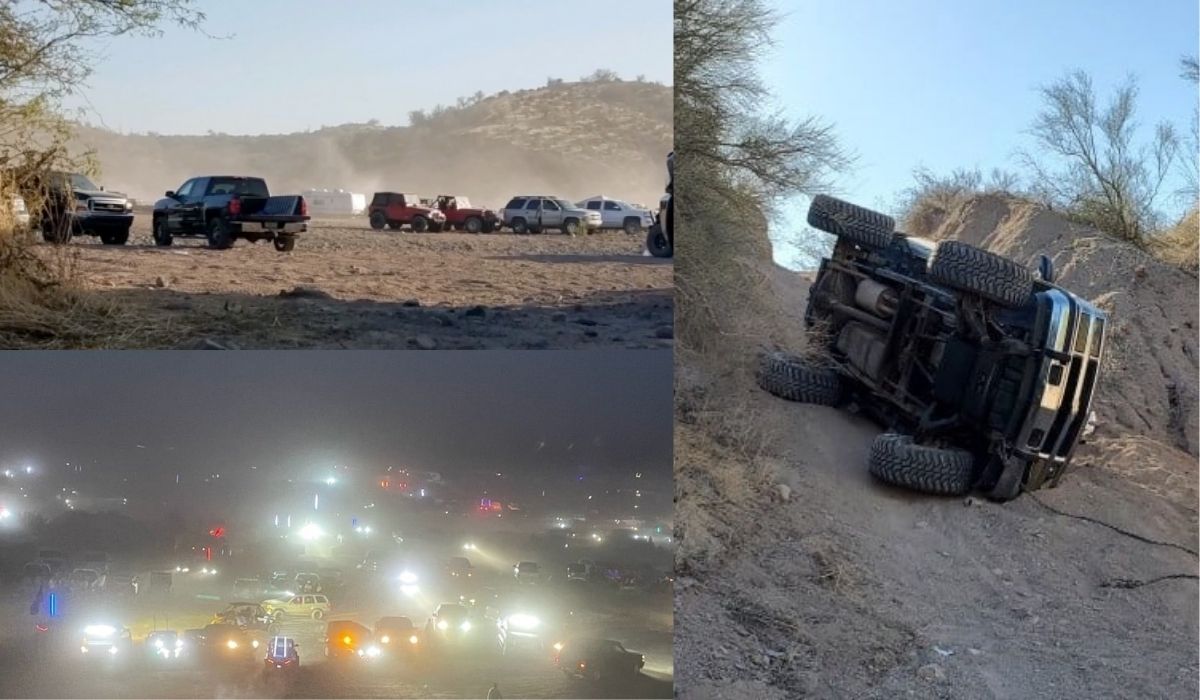 Arizona: ludzie urządzili melanż w lesie na 5000 osób, służby musiały się napracować przy rozganianiu