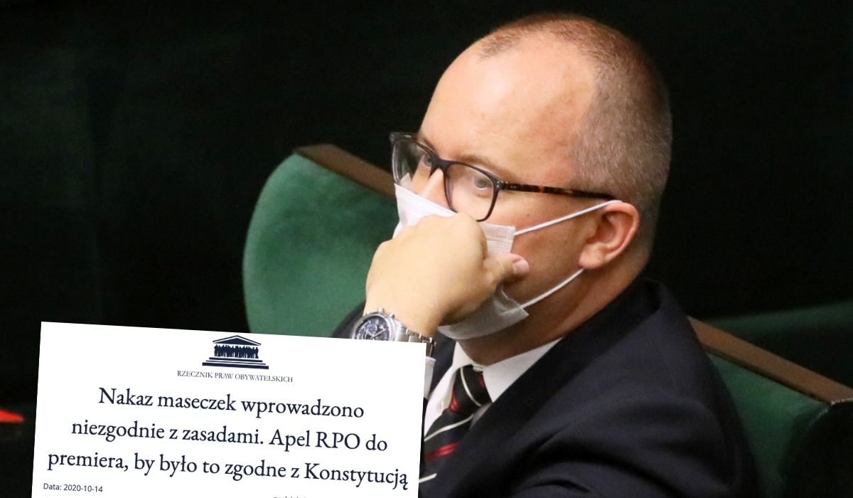 Adam Bodnar kolejnym prawnikiem stwierdzającym, że nakaz maseczek jest niekonstytucyjny