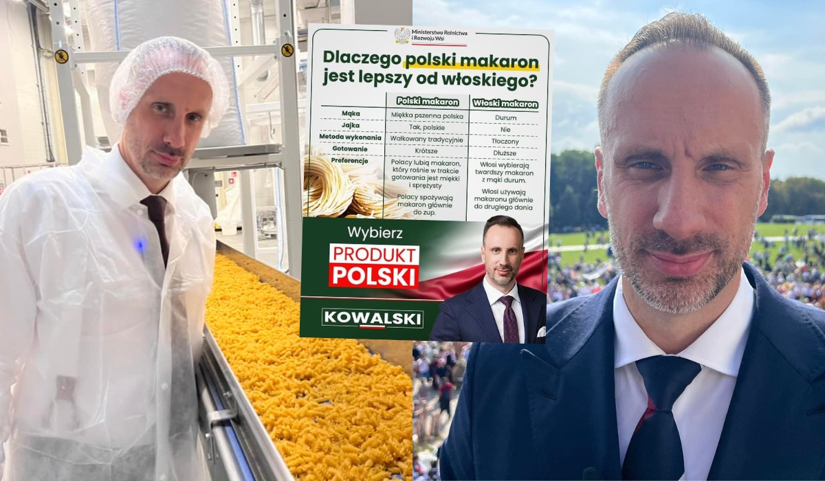 Janusz Kowalski tłumaczy, dlaczego włoski makaron jest gorszy od polskiego
