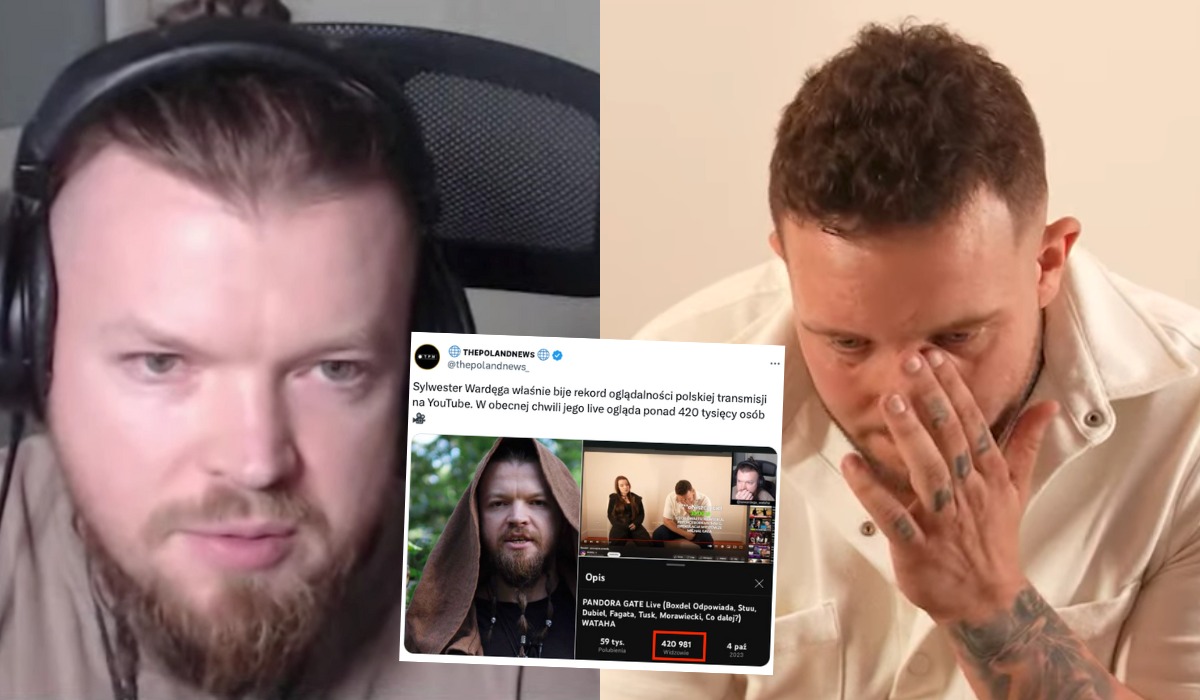 Wardęga komentował na żywo płaczącego i tłumaczącego się Boxdela, live oglądało 400 tysięcy osób