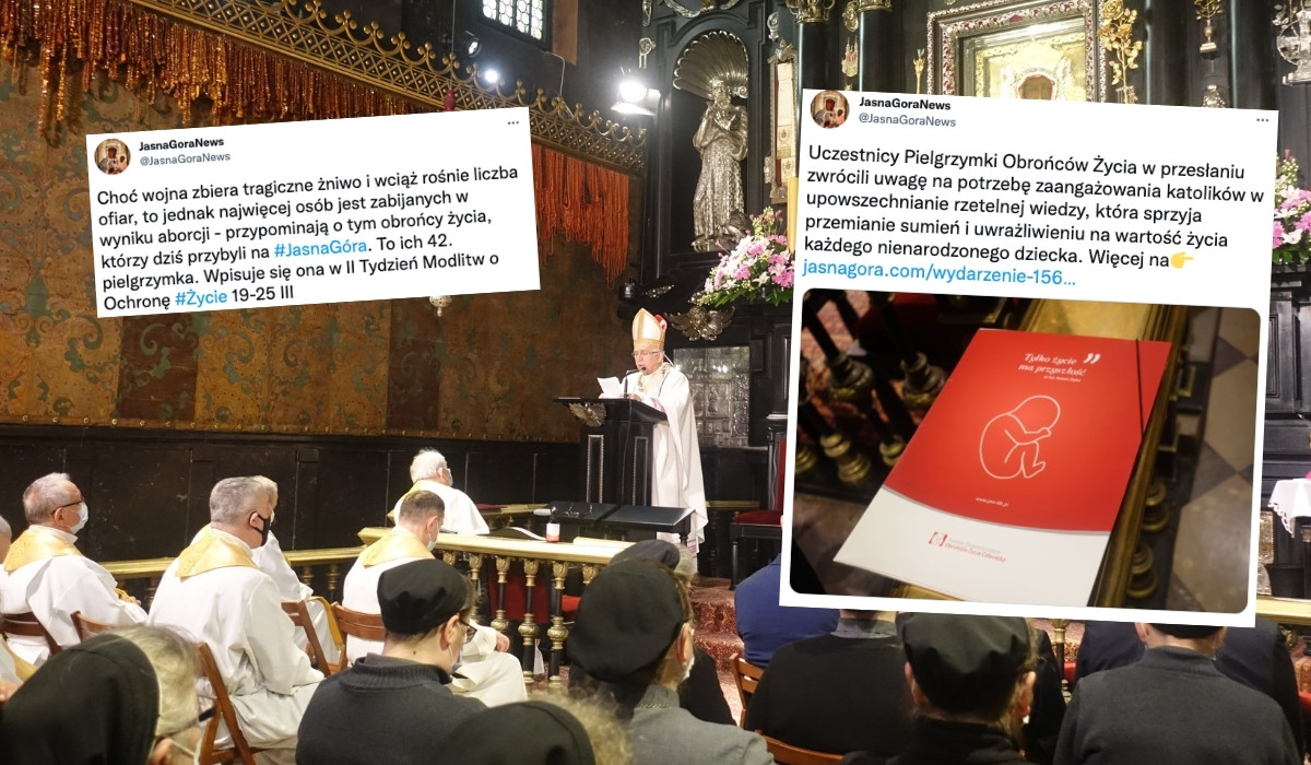 Obrońcy życia na Jasnej Górze: "choć wojna zbiera tragiczne żniwo, to najwięcej osób jest zabijanych w wyniku aborcji"