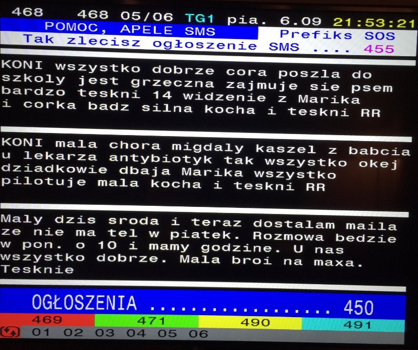 Telegazeta działa jak zastępczy internet dla rodzin więźniów