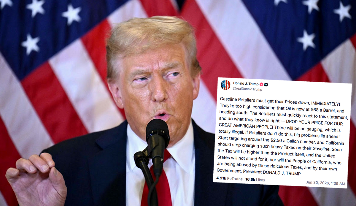 Prezydent Trump żąda tańszego paliwa i grozi sprzedawcom problemami