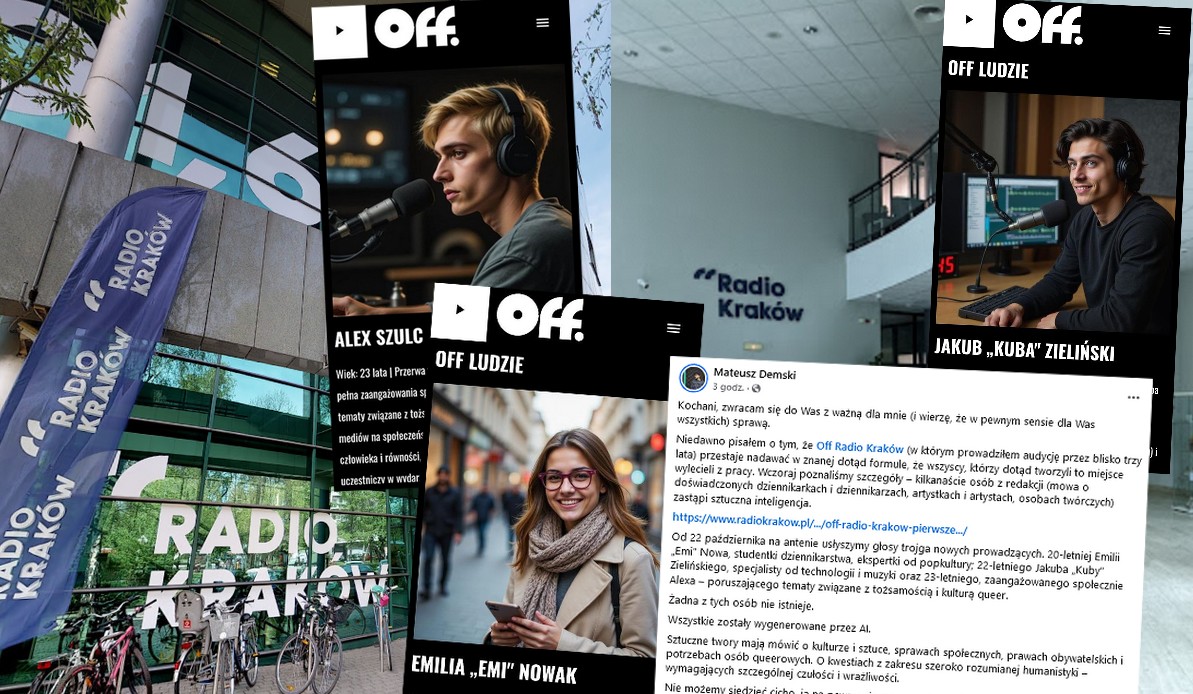 Kraków: dziennikarze alarmują, że zostali wywaleni z pracy, a redakcję będzie udawać sztuczna inteligencja