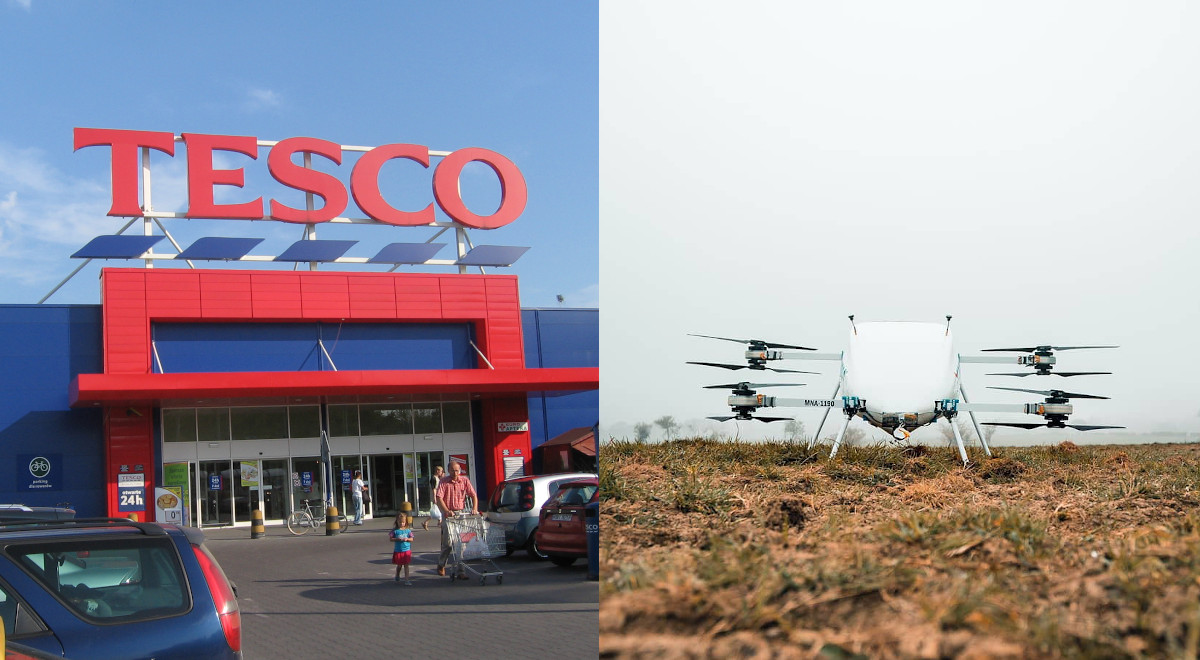 Irlandia: Tesco przetestuje dostarczanie zakupów dronami