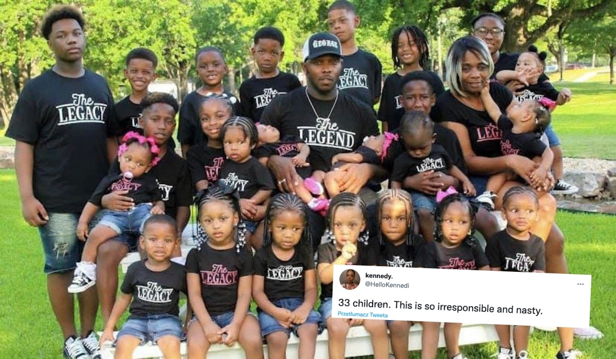 Ojciec 33 dzieci krytykowany za posiadanie, no cóż, 33 dzieci