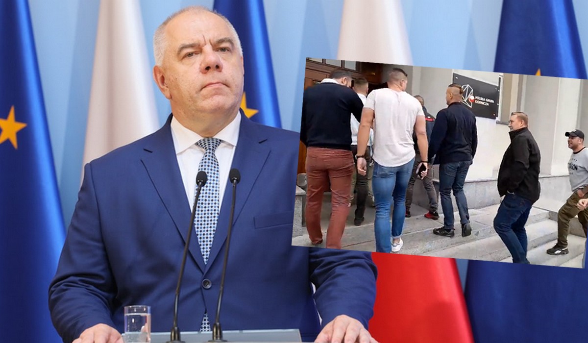 Górnicy w ramach protestu okupują siedzibę PGG i chcą rozmawiać z Sasinem w sprawie podwyżek