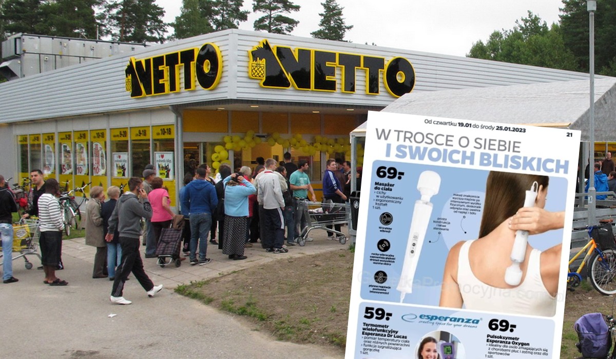 Sieć Netto sprzedaje wibratory, ale tak nieśmiało, że udają, że to masażery do całego ciała