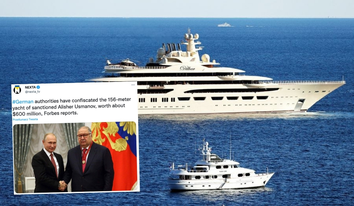 Niemcy zabrały koledze Putina 156-metrowy jacht wart 600 milionów dolarów
