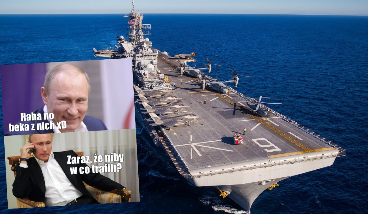 Rosjanie śmieją się z lotniskowca USA, chociaż ich własna flota jest srogo gruzowana