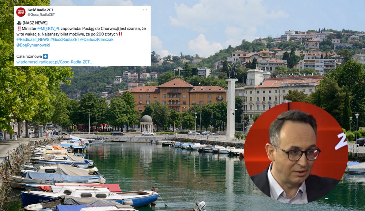 Minister Klimczak zapowiada, że będzie można skoczyć do Chorwacji pociągiem bezpośrednio już w te wakacje