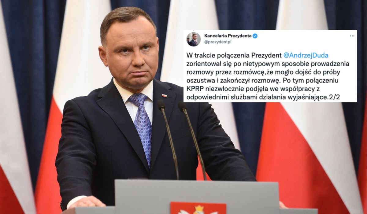 Prezydent Duda znowu padł ofiarą pranka, myślał, że rozmawia z Macronem i myślał, że umie mówić po angielsku