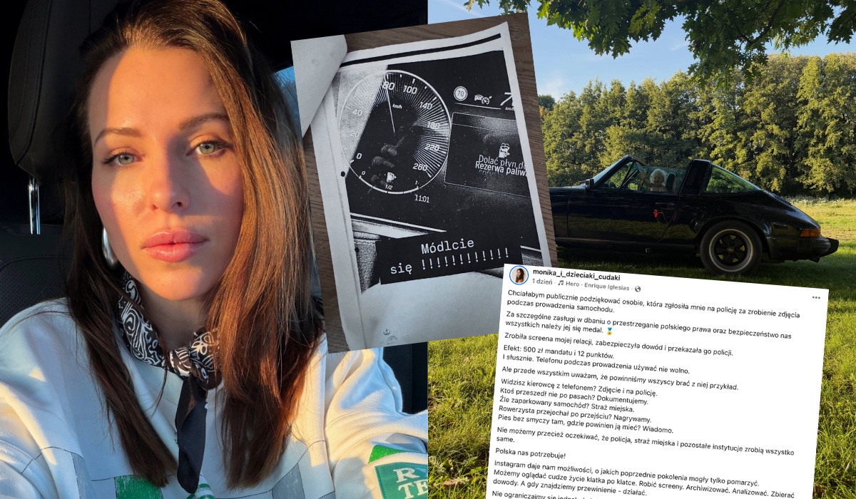 Influencerka zaskoczona: ktoś zgłosił ją na policję za nagrywanie podczas prowadzenia samochodu