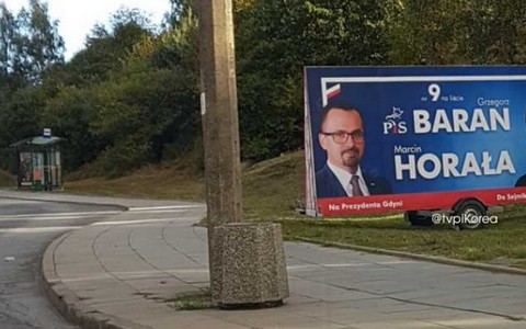 Niefortunny billboard na ulicach Gdyni: "Baran Horała"
