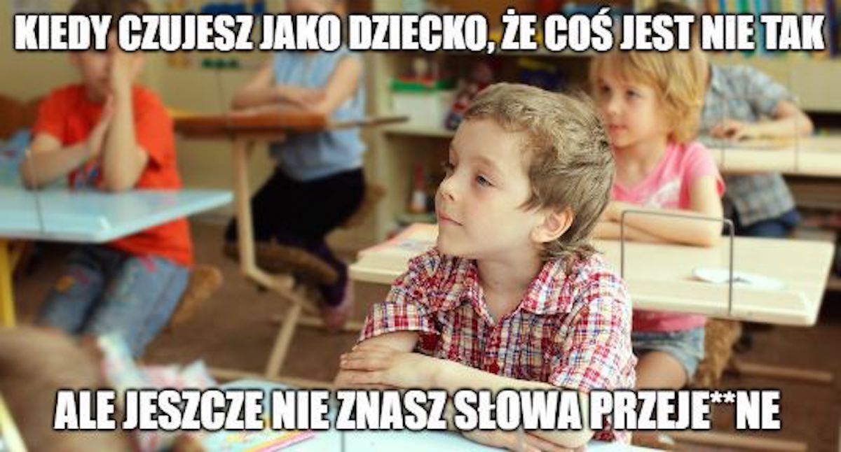 MEN prosi dzieci, żeby nie zachowywały się jak dzieci i na przerwach unikały większych grup xD