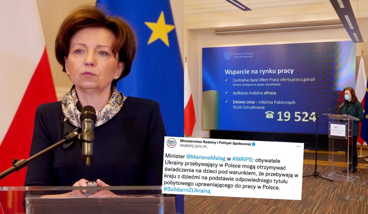 Minister potwierdza: Ukraińcy będą mieć dostęp do rynku pracy i do świadczeń rodzinnych, włączając 500+