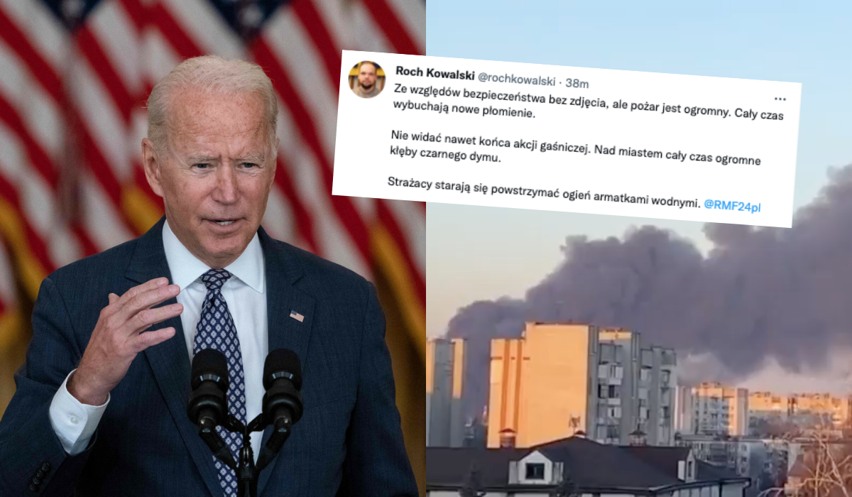 Biden nie krępuje się i nazywa Putina rzeźnikiem, prawie równocześnie Rosjanie natarli na Lwów