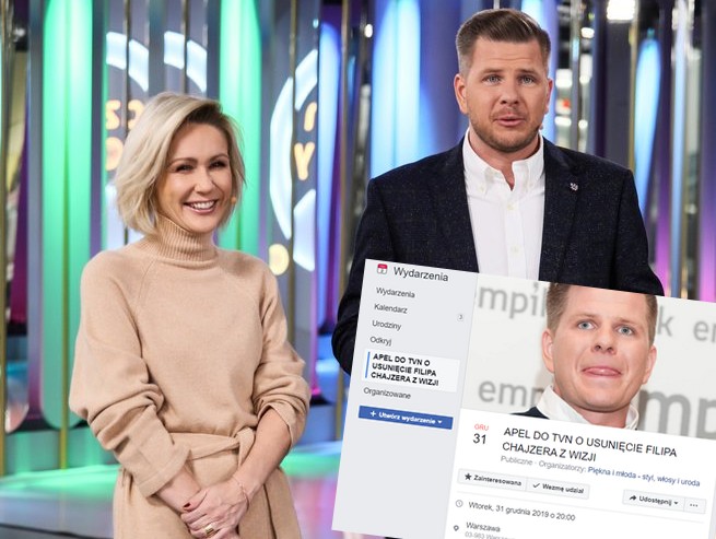 Apel do TVN-u: usuńcie Filipa Chajzera z wizji